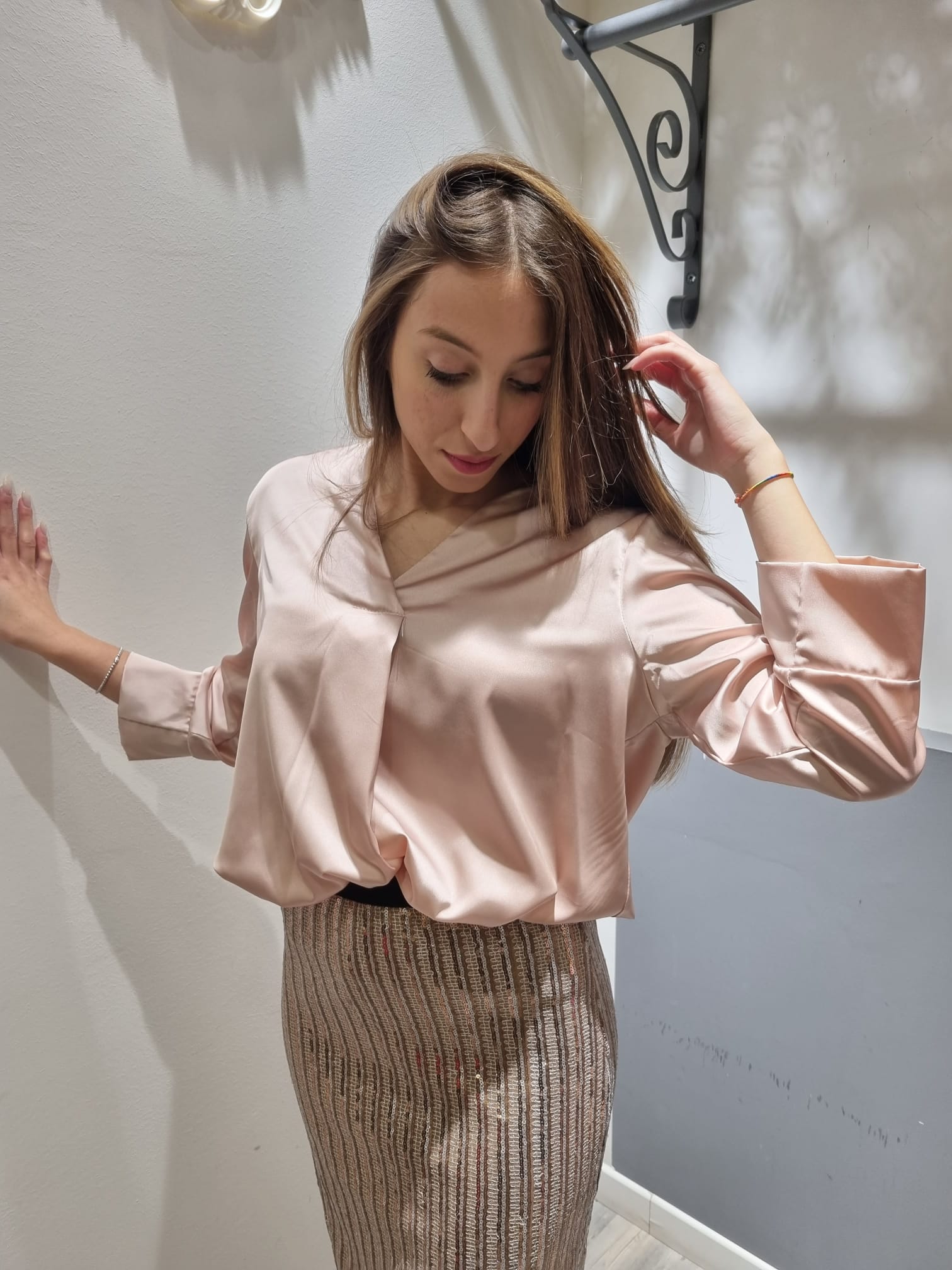 Blusa on sale rosa cipria