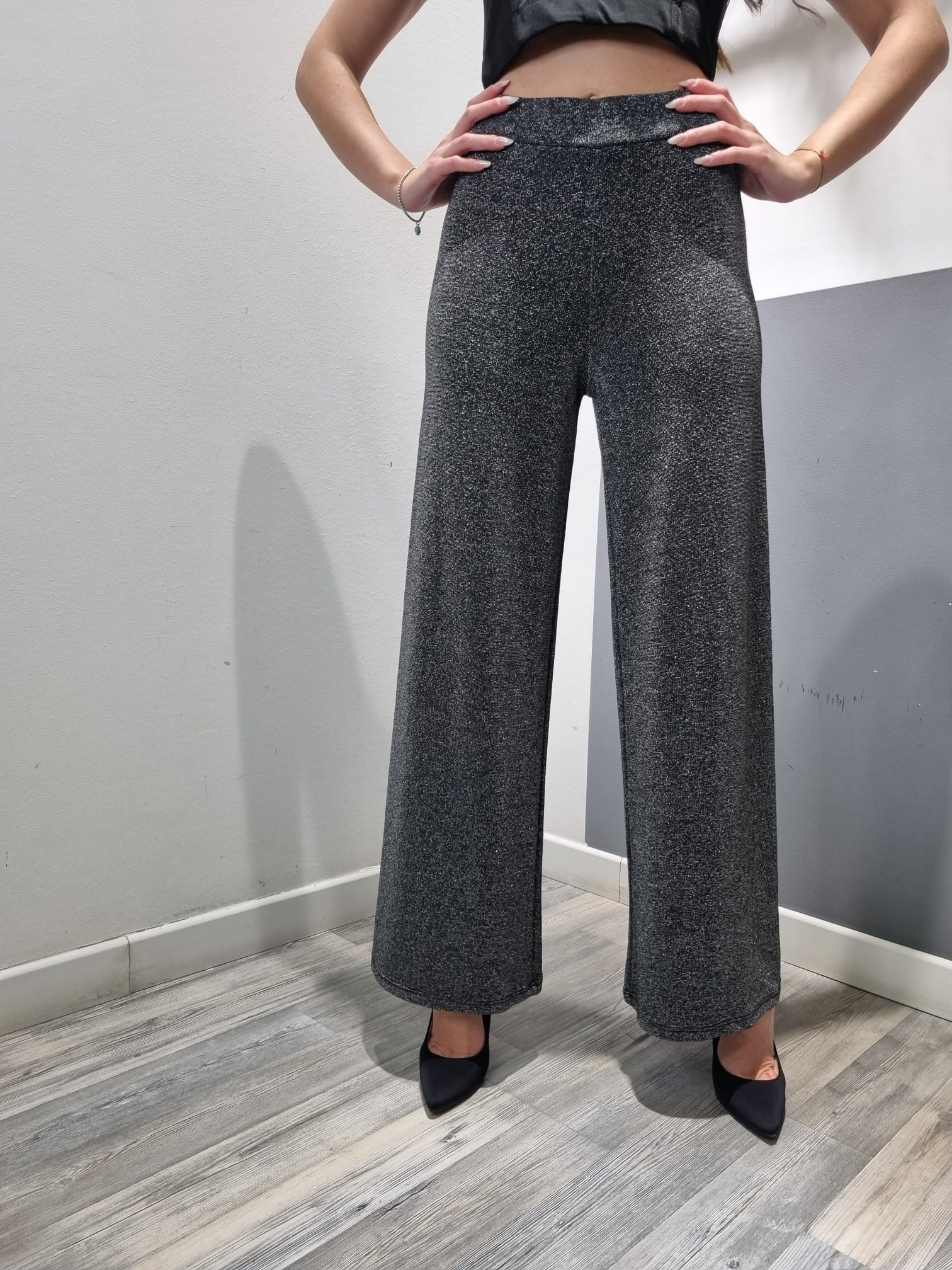 Le Chicche Pantalone Lurex Silver