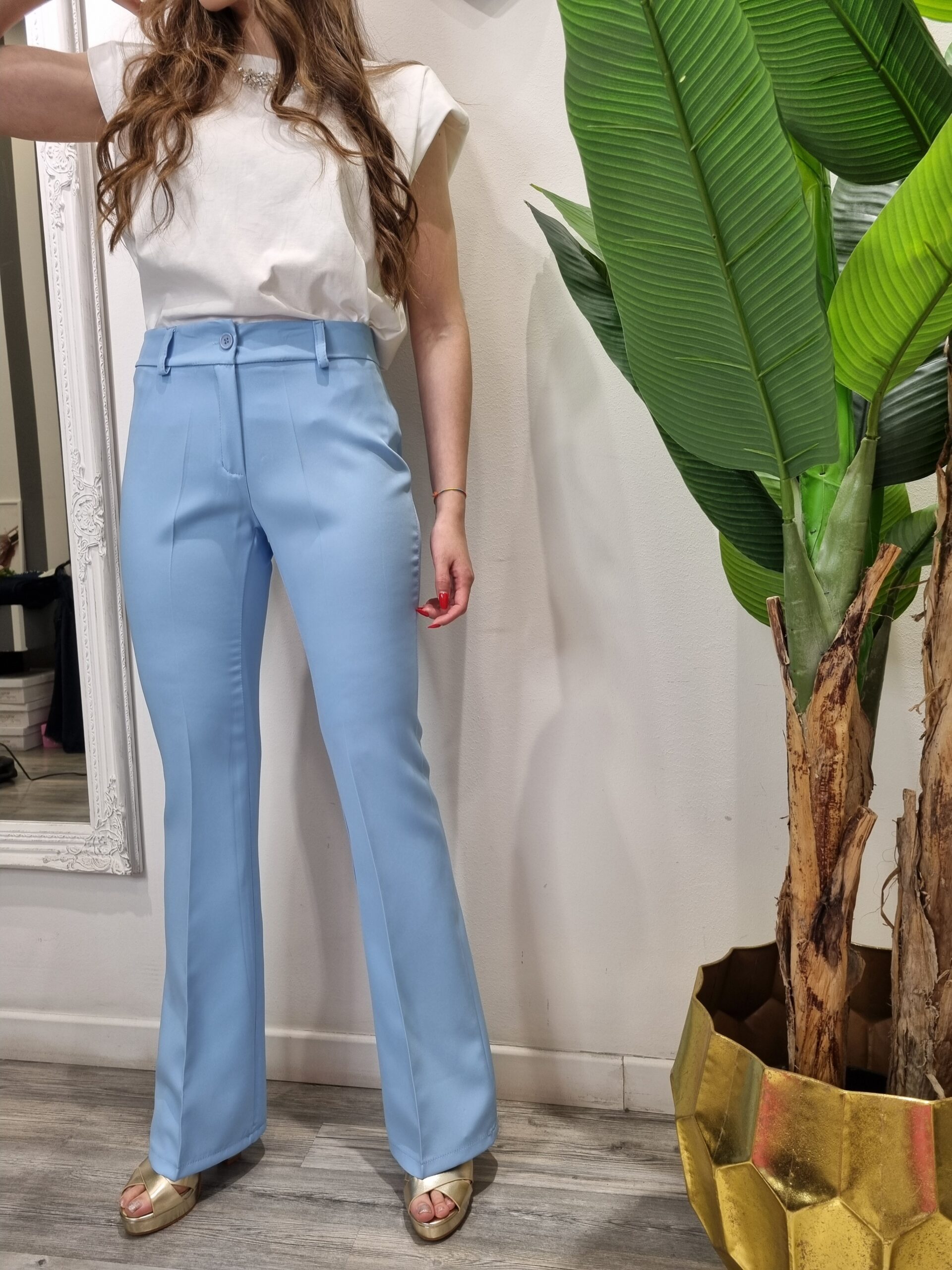 Le Chicche Pantalone Azzurro Cielo