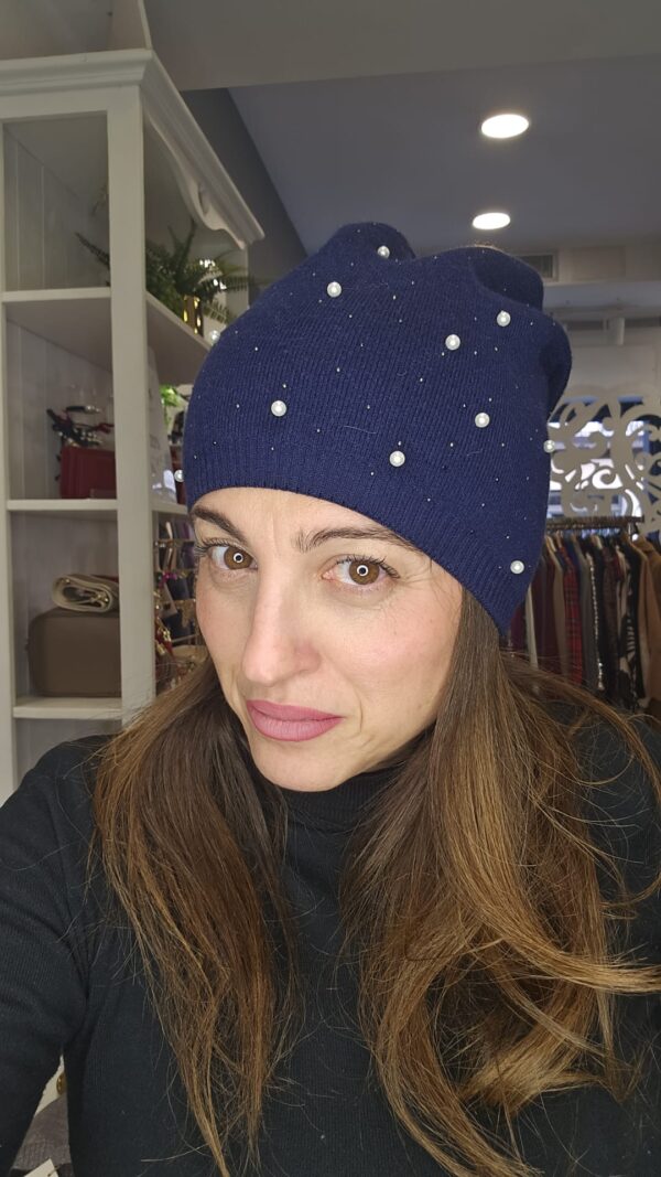 Cappello Cuffia Perle - immagine 2