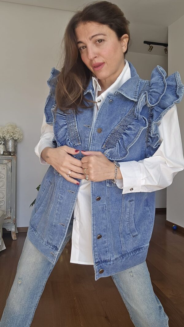 Maxi Gilet di Jeans - immagine 2