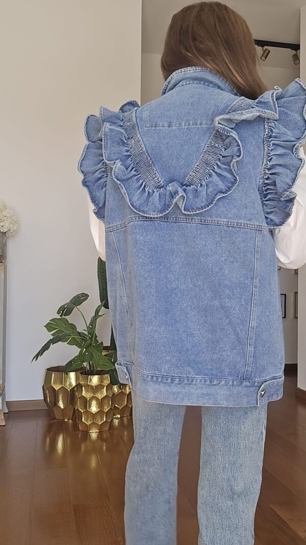 Maxi Gilet di Jeans - immagine 3